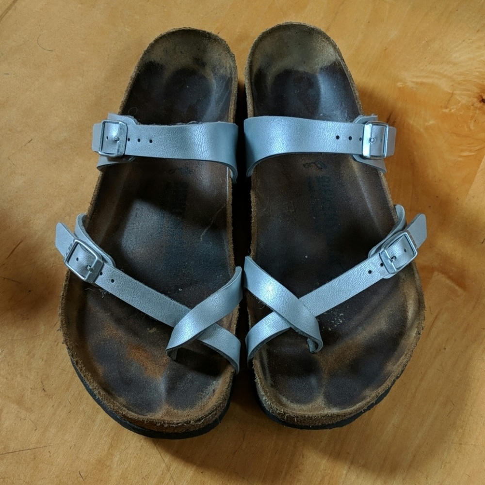 Birkenstock mayari silver sandals size 40